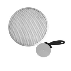 Lot de plaque a pizza et roulette - FACKELMANN PROFESIONAL