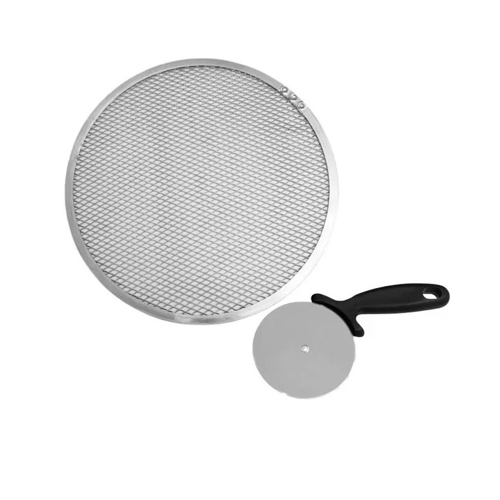 Lot de plaque a pizza et roulette - FACKELMANN PROFESIONAL