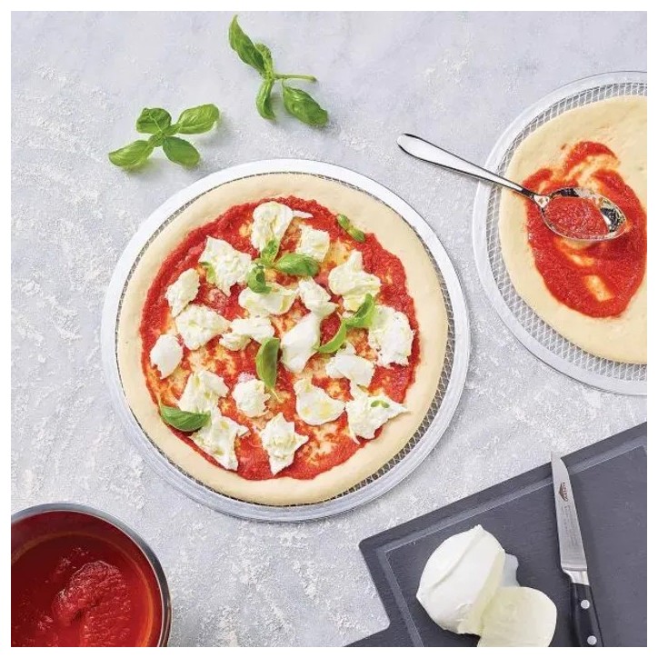 Lot de plaque a pizza et roulette - FACKELMANN PROFESIONAL