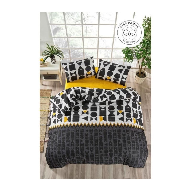 Parure de lit - 1 housse de couette 220 x 240 cm + 2 taies d'oreiller Parure de lit - 1 housse de couette 220 x 240 cm + 2 taies d'oreiller