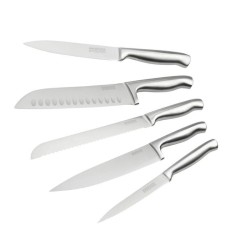 Ensemble de 5 couteaux de cuisine professionnels - NIROSTA - Inox - 24