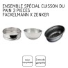 Ensemble 3 ustensiles spécial cuisson du pain - FACKELMANN - Zenker Ensemble 3 ustensiles spécial cuisson du pain - FACKELMANN - Zenker