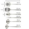 Ensemble ustensiles de cuisine 6 pieces - FACKELMANN - Oxford - Inox Ensemble ustensiles de cuisine 6 pieces - FACKELMANN - Oxford - Inox