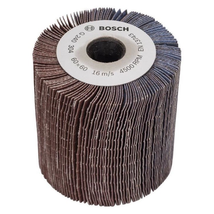 Rouleau lamelle Bosch - (Surface courbe, Grain 240, Accessoires pour PRR et TEXORO)