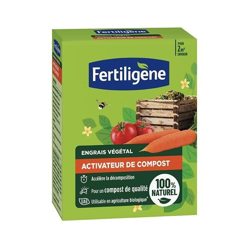 Activateur de compost FERTILIGENE - FACOMP12 - 1,2 kg - Accélere la d