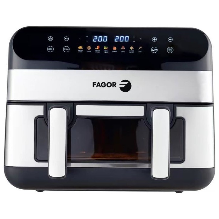 Friteuse sans huile FAGOR - Airfryer FGF10 - Capacité 10L - Double cuves 4,5L - Séparateur amovible - 2400W