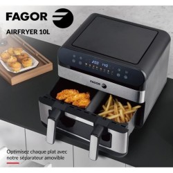 Friteuse sans huile FAGOR - Airfryer FGF10 - Capacité 10L - Double cu