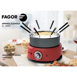 Appareil a fondue FAGOR - FGF800 - Jusqu'a 8 personnes - Capacité 1,6