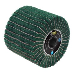 Brosse fibre synthétique et lamelles abrasives - FARTOOLS - Ø120mm/L