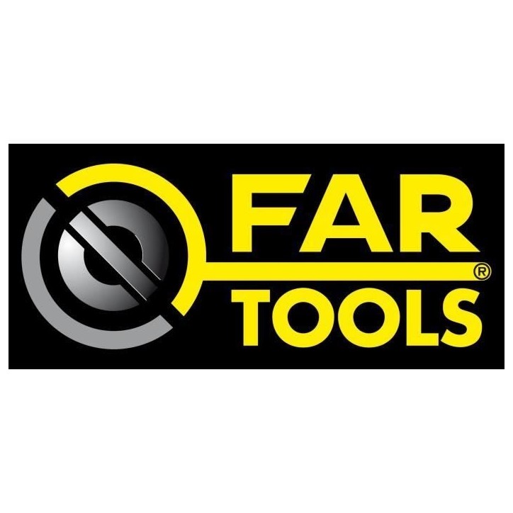 Brosse fibre synthétique et lamelles abrasives - FARTOOLS - Ø120mm/L100mm - Grain A240/A120
