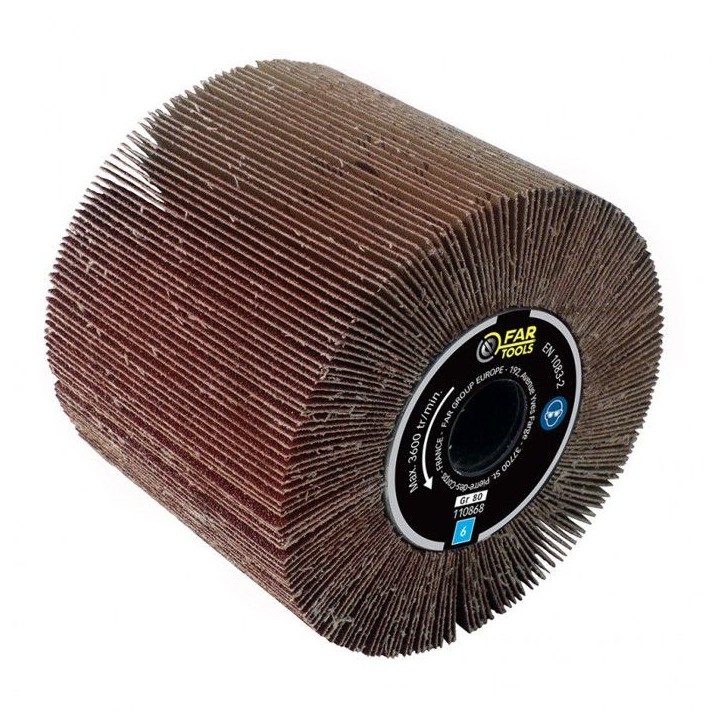 Brosse a lamelles pour rénovateur - FARTOOLS - Ø 120 mm - Alésage 20 mm - Ponçage surfaces planes Brosse a lamelles pour rénovateur - FARTOOLS - Ø 120 mm - Alésage 20 mm - Ponçage surfaces planes