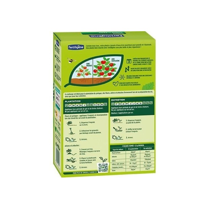 Engrais corne et sang FERTILIGENE - FCOSAN12 - 1,2 kg - Action rapide et durable - Nourrit jusqu'a 3 mois Engrais corne et sang FERTILIGENE - FCOSAN12 - 1,2 kg - Action rapide et durable - Nourrit jusqu'a 3 mois