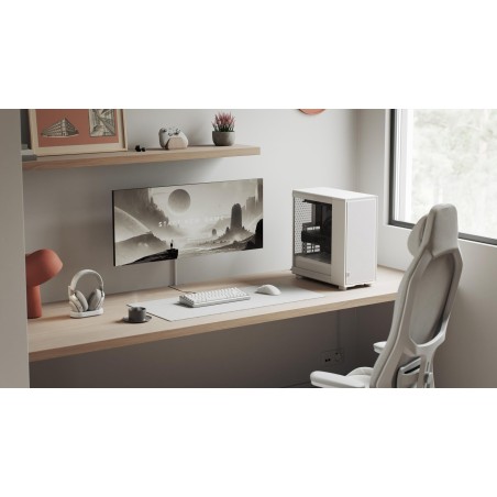 Boîtier PC - Fractal Design - FD-C-EPO1A-03 - Blanc - Verre trempé - Refroidissement haute performance - 3 ventilateurs Moment
