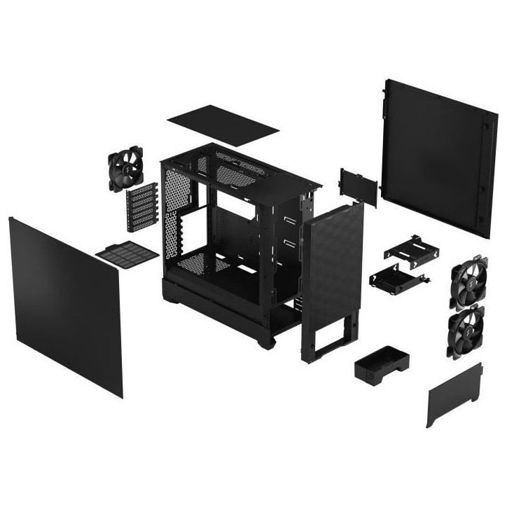 Boîtier PC - FRACTAL DESIGN - Pop Air Black Solid - Noir (FD-C-POA1A-01)