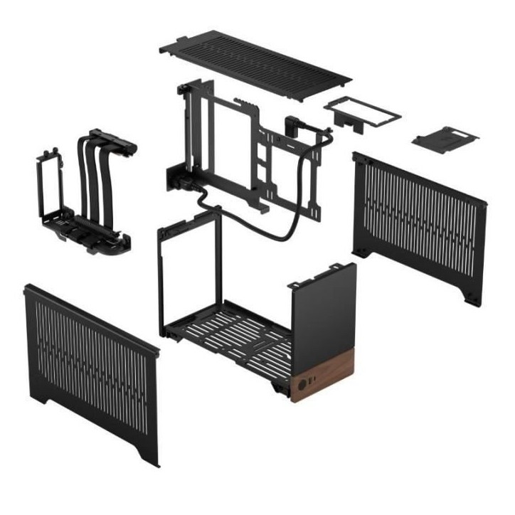 Boîtier PC - FRACTAL DESIGN - FD-C-TER1N-01 - mini-ITX - SFF 10,4L - GPU jusqu'a 322mm - Terra Graphite