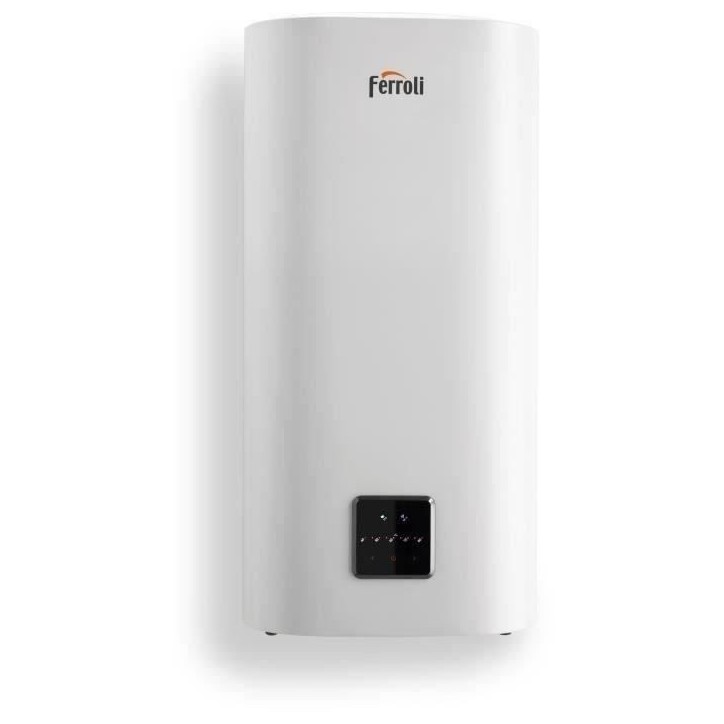 Chauffe-eau électrique Ferroli TITANO TWIN 50L - Plat - Multiposition - Blanc Chauffe-eau électrique Ferroli TITANO TWIN 50L - Plat - Multiposition - Blanc