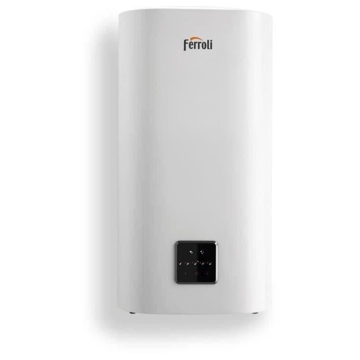 Chauffe-eau électrique Ferroli TITANO TWIN 80L - Vertical - Anode Magnésium - Blanc
