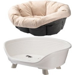 Corbeille - FERPLAST - SOFA THRONE 6 - Avec coussin - Blanc