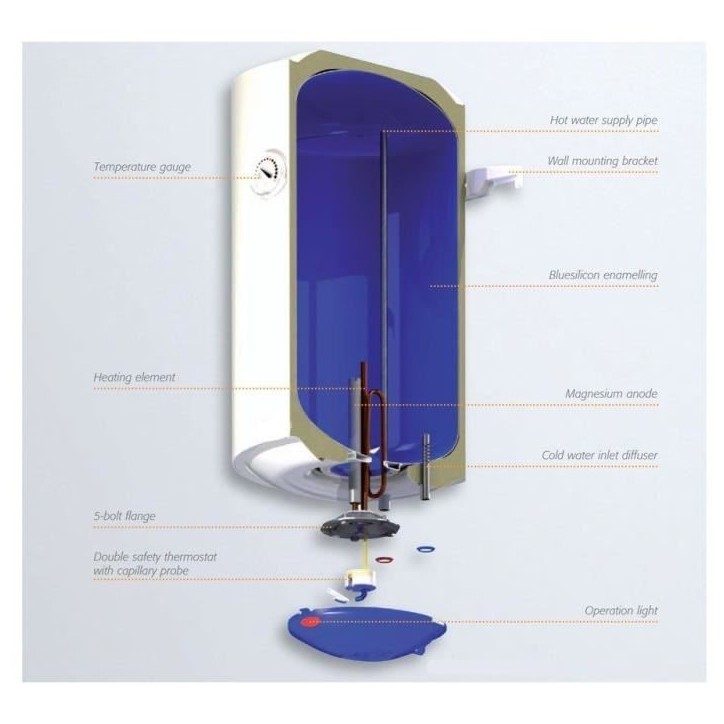 Chauffe Eau Electrique Vertical Swing ISEA - 150L Chauffe Eau Electrique Vertical Swing ISEA - 150L