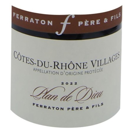 Domaine Ferraton 2022 Côtes du Rhône Villages Plan de Dieu - Vin rouge de la Vallée du Rhône