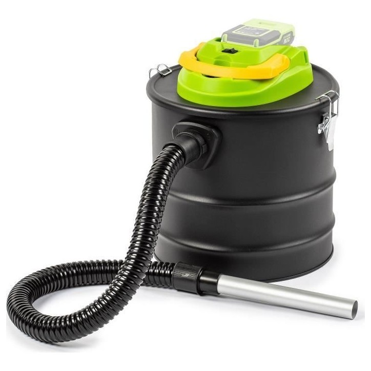 Aspirateur a cendres sans fil - FIELDMANN - 20V - Filtre HEPA lavable - Batterie et chargeur non inclus