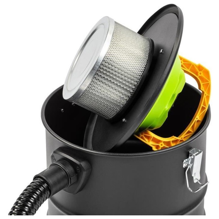 Aspirateur a cendres sans fil - FIELDMANN - 20V - Filtre HEPA lavable - Batterie et chargeur non inclus