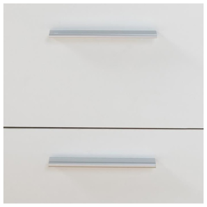 Buffet bas - Blanc mat - 4 portes 3 tiroirs - L 179 x P 42 x H 74,5 cm