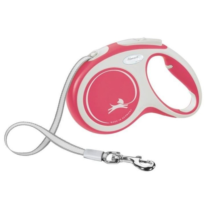 Laisse-sangle - KERBL - Flexi NewConfort - Taille M - 5-m - Max.25 kg - Rouge