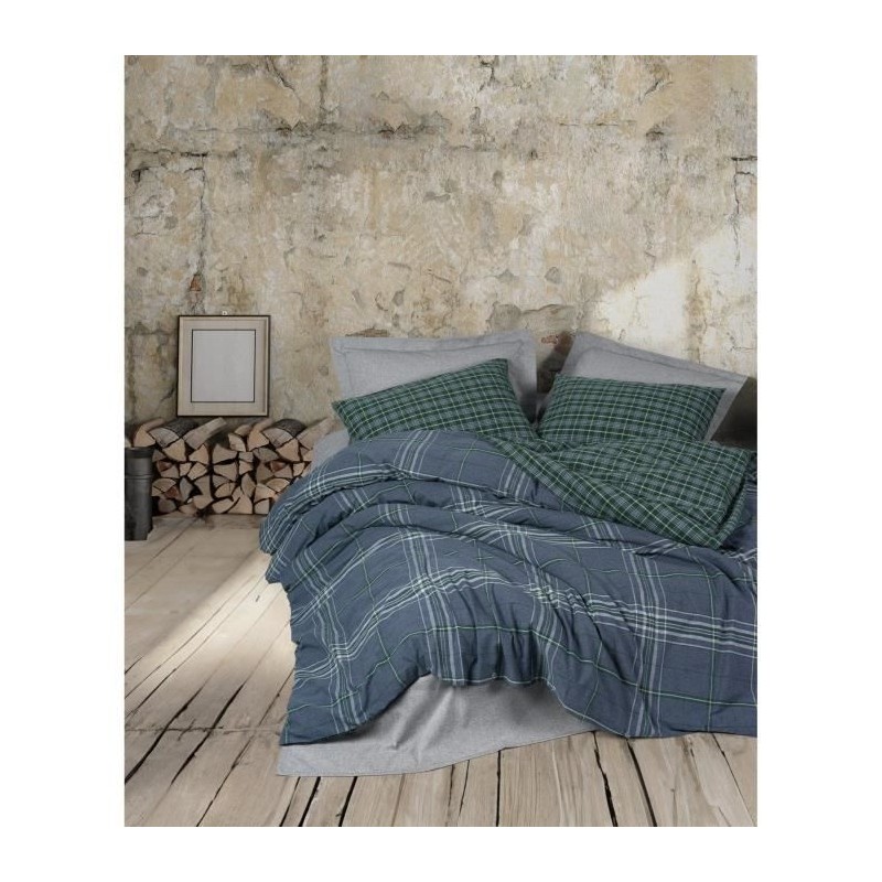 Parure de lit - 1 housse de couette 220 x 240 cm + 2 taies d'oreiller Parure de lit - 1 housse de couette 220 x 240 cm + 2 taies d'oreiller