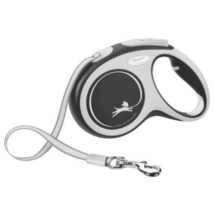 Laisse-sangle - KERBL - Flexi NewConfort - Taille M - 5-m - Max.25 kg - Noir