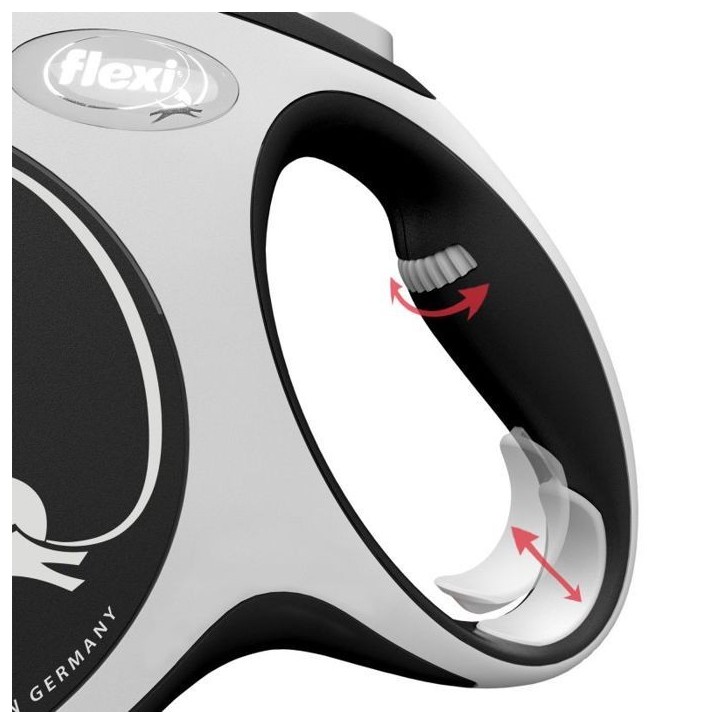 Laisse-sangle - KERBL - Flexi NewConfort - Taille M - 5-m - Max.25 kg - Noir