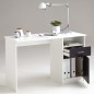 Bureau JACKSON - Décor blanc P/noir - L123 x H76,5 x P50 cm - Fabriqué en Allemagne Bureau JACKSON - Décor blanc P/noir - L123 x H76,5 x P50 cm - Fabriqué en Allemagne