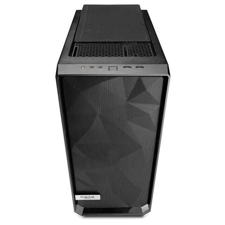 FRACTAL DESIGN BOITIER PC Meshify C - Solid Side Panel - Noir - Format ATX (FD-CA-MESH-C-BKO)