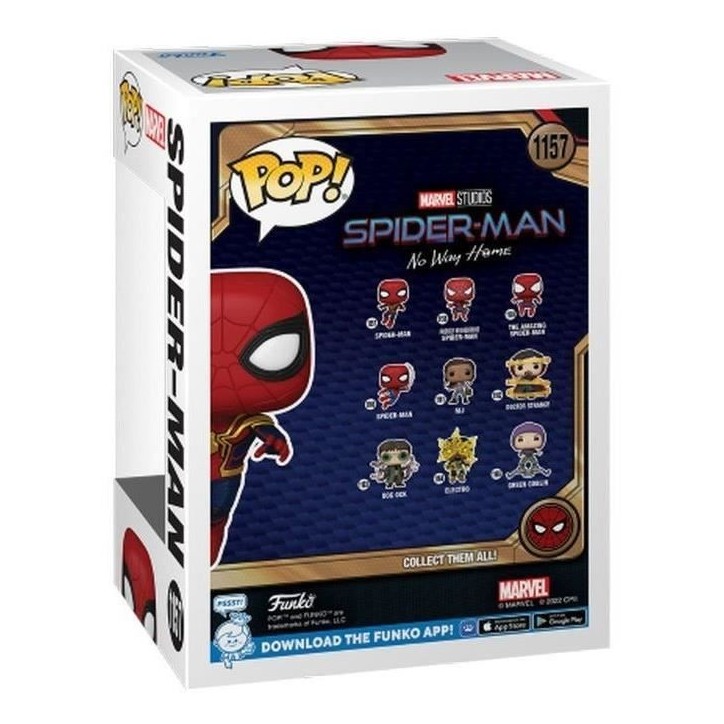 Figurine Funko Pop! Marvel Studios : Spider-Man No Way Home – Spider-Man – Tete oscillante 1157