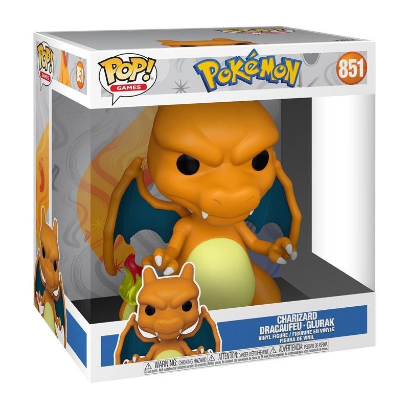 Figurine - FUNKO - Jumbo Pop ! Charizard - 25,4 cm - Exclusif - Pokém Figurine - FUNKO - Jumbo Pop ! Charizard - 25,4 cm - Exclusif - Pokém