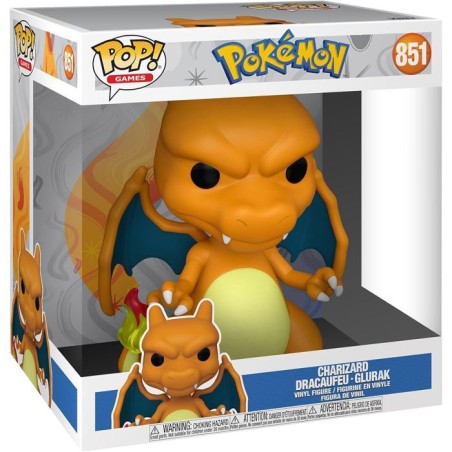 Figurine - FUNKO - Jumbo Pop ! Charizard - 25,4 cm - Exclusif - Pokém