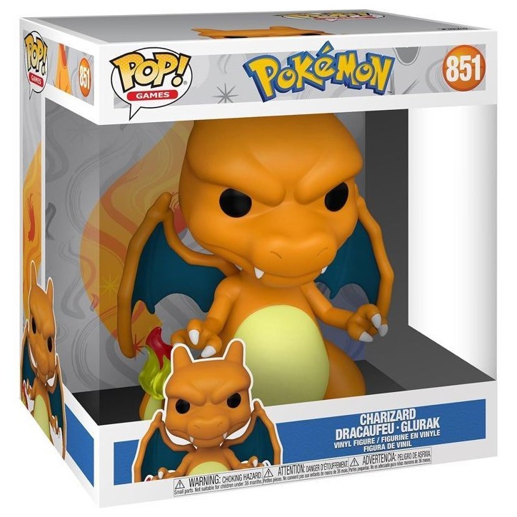 Figurine - FUNKO - Jumbo Pop ! Charizard - 25,4 cm - Exclusif - Pokémon Figurine - FUNKO - Jumbo Pop ! Charizard - 25,4 cm - Exclusif - Pokémon