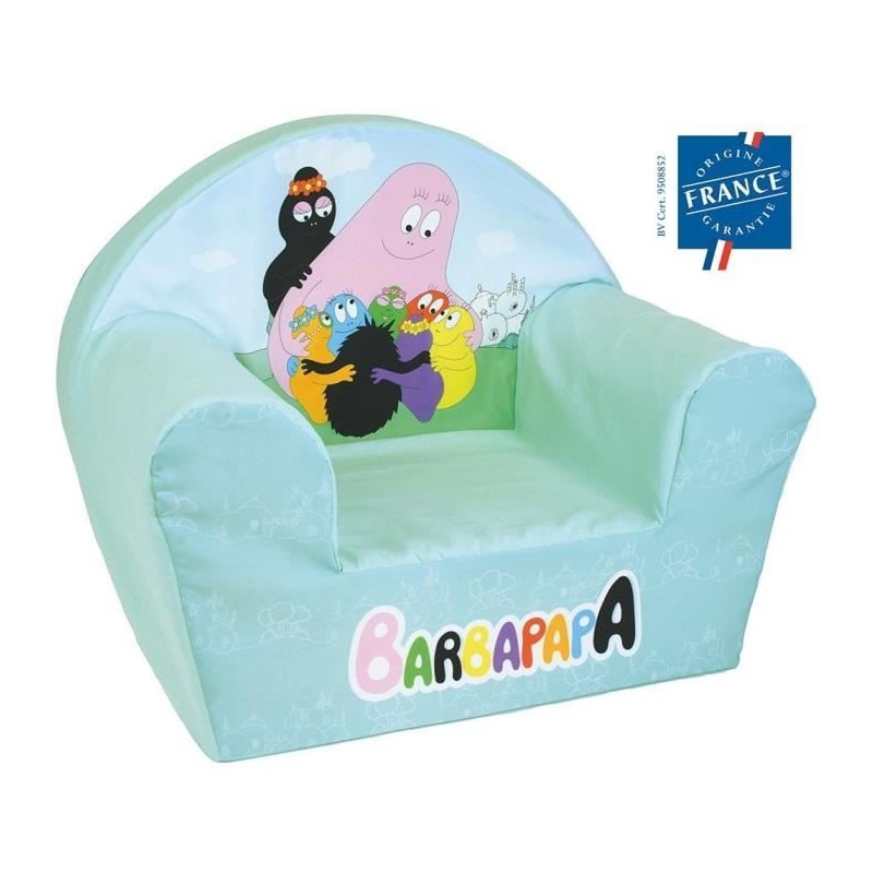 Fauteuil club enfant - BARBAPAPA - FUN HOUSE - Origine France - 52 x 3
