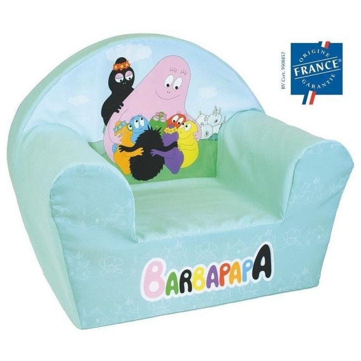 Fauteuil club enfant - BARBAPAPA - FUN HOUSE - Origine France - 52 x 33 x 42 cm Fauteuil club enfant - BARBAPAPA - FUN HOUSE - Origine France - 52 x 33 x 42 cm