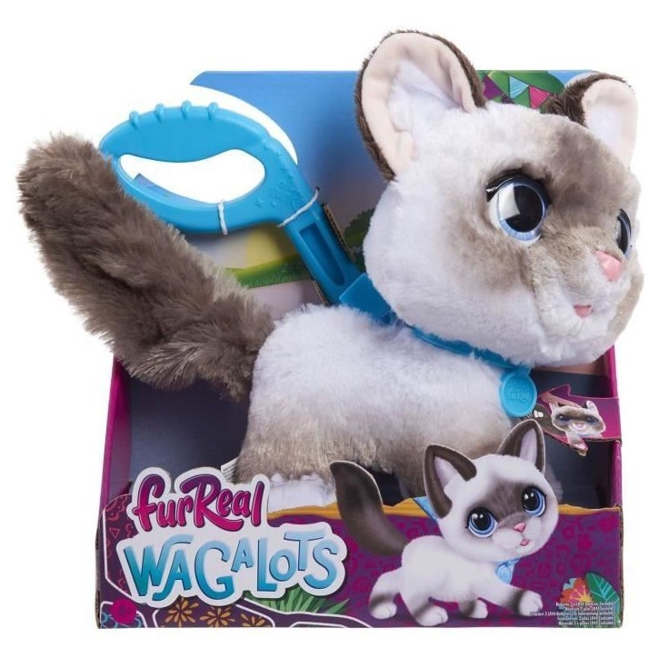 Jouet interactif - FURREAL FRIENDS - Chaton Grand Marcheur 23 cm - Animal interactif avec laisse