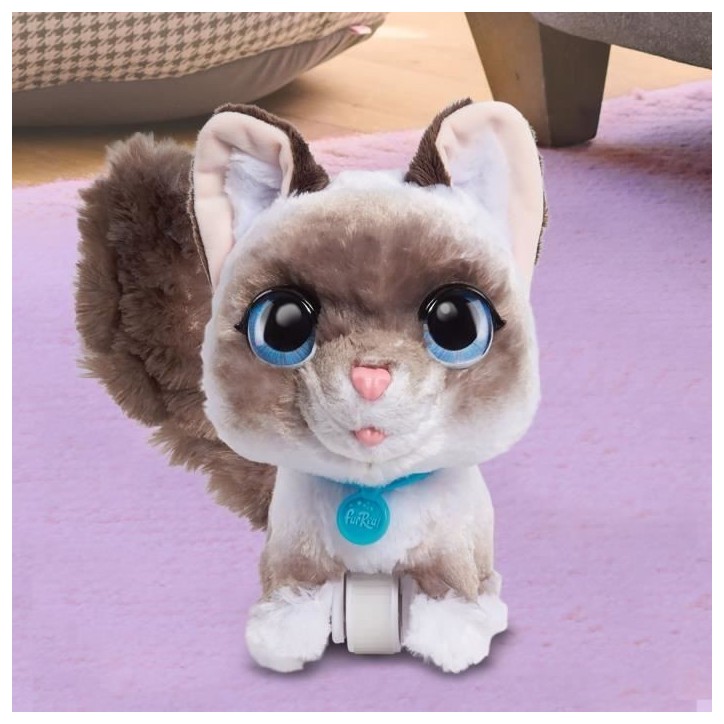 Jouet interactif - FURREAL FRIENDS - Chaton Grand Marcheur 23 cm - Animal interactif avec laisse