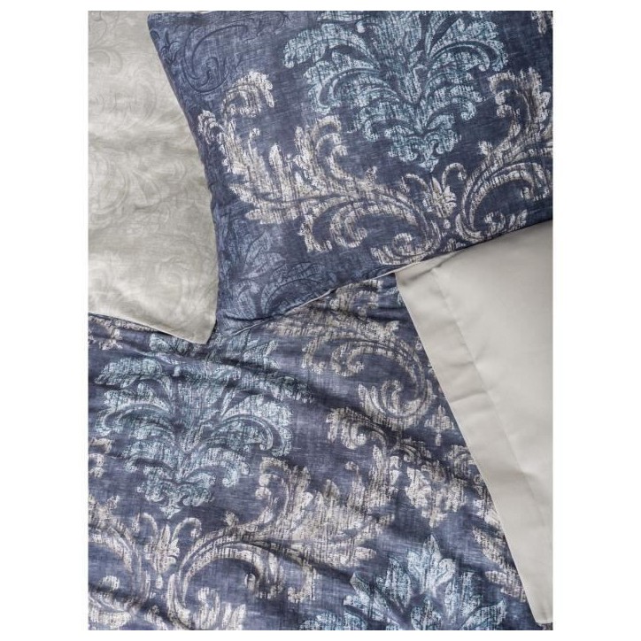 Parure de lit - 1 housse de couette 220 x 240 cm + 2 taies d'oreiller 60 x 60 cm - Satiné 100% coton - Beige