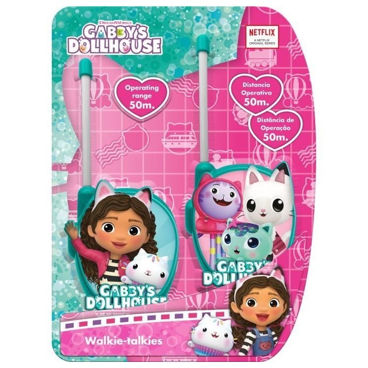 Talkie walkie 2D Gabby`s Dollhouse - KIDS LICENSING - GD00058 Talkie walkie 2D Gabby`s Dollhouse - KIDS LICENSING - GD00058