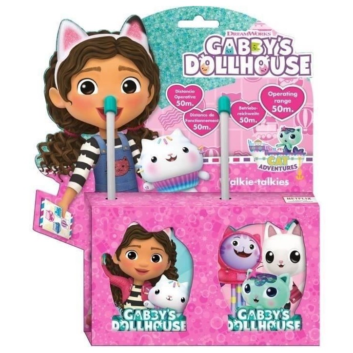 Talkie walkie 2D Gabby`s Dollhouse - KIDS LICENSING - GD00058 Talkie walkie 2D Gabby`s Dollhouse - KIDS LICENSING - GD00058