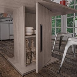 Table a manger - Boston - Rectangulaire - Pied fut - 6 personnes - L 1