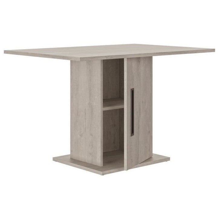 Table a manger - Boston - Rectangulaire - Pied fut - 6 personnes - L 120 x P 80 x H 76 cm - Gami