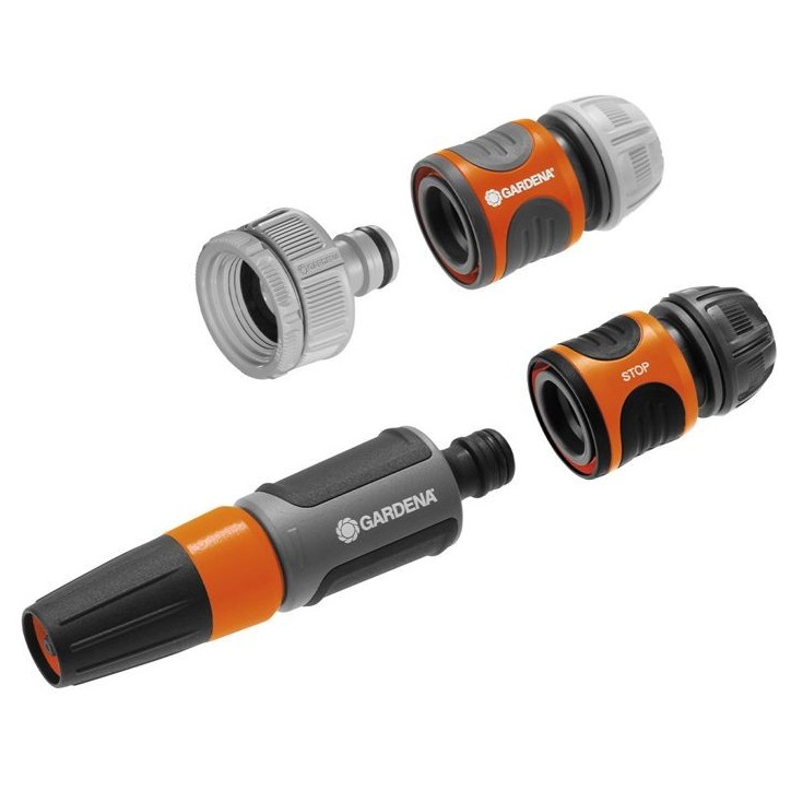 GARDENA Nécessaire de base 20/27 – Adapté tuyau Ø19mm – Compatibilité Original GARDENA System –Kit complet– Garantie
