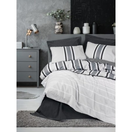 Parure de lit - 1 housse de couette 220 x 240 cm + 2 taies d'oreiller