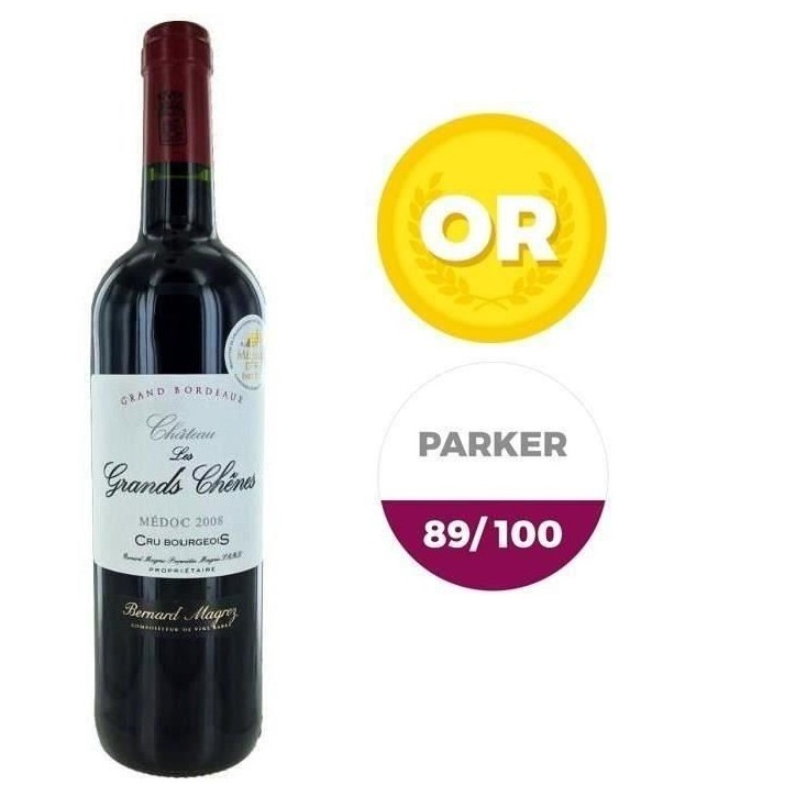 Château les Grands Chenes Médoc 2008 Cru Bourgeois - Vin rouge de Bordeaux Château les Grands Chenes Médoc 2008 Cru Bourgeois - Vin rouge de Bordeaux
