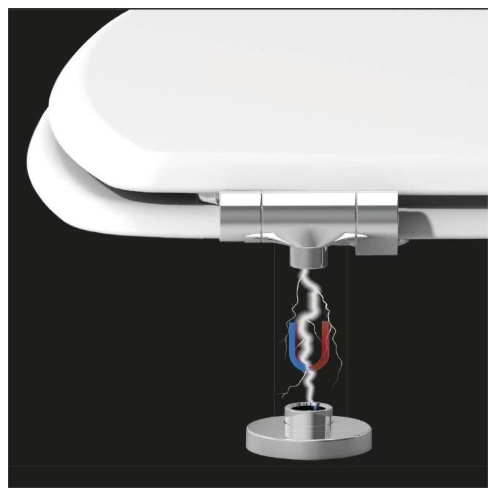 Abattant WC - GELCO DESIGN - Frein de chute magnétique - Blanc Abattant WC - GELCO DESIGN - Frein de chute magnétique - Blanc